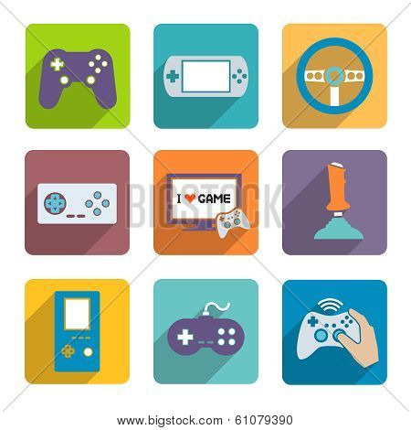 Video Games Controller Icons Set
