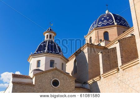 Altea old village Church typical Mediterranean at Alicante Spain