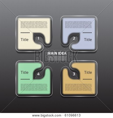 Vector Progress Background / Product Choice or Version. eps 10