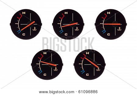 Temperature Guage Of A Motorbike