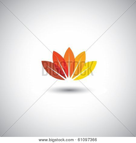 Colorful & Beautiful Summer Or Spring Time Flower - Vector Graphic