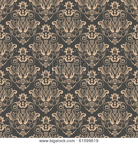 Damask seamless pattern