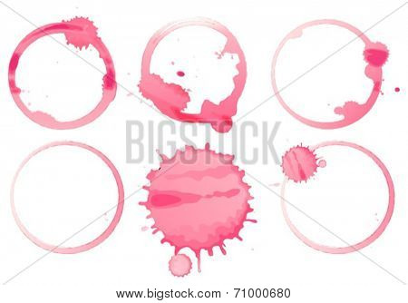 Illustration of six different warter marked