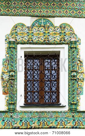 Window In St. Nicholas Convent. Russia
