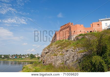Kremlin On The Banks Of The River Tura