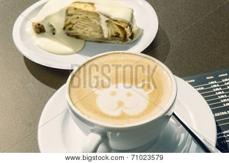 Coffee With Apfelstrudel
