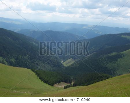 Paesaggio di montagna grande