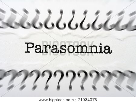 Parasomnia Concept
