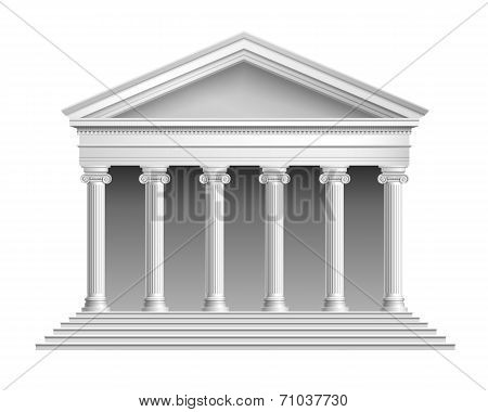Temple with colonnade