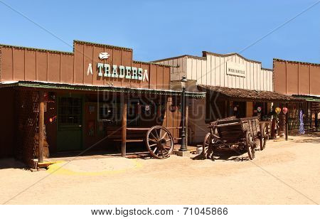 Old Wild West Cowboy Town