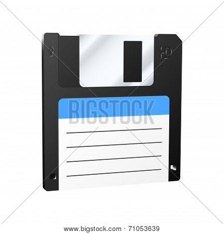 Floppy Disk Icon. Vector Illustration