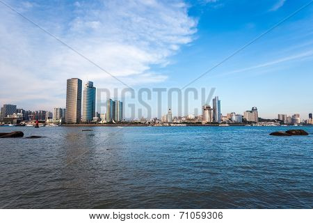 Xiamen Skyline At Dusk