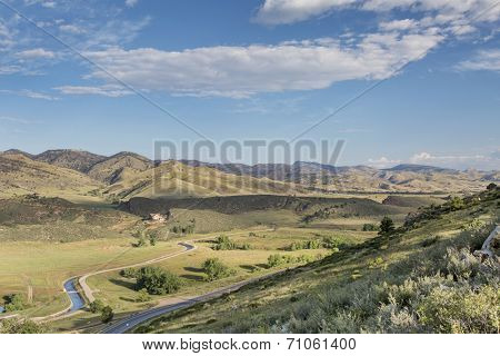 Charles Hansen canal below Horsetooth Reservoir, part of Big Thompson Project, Fort Collins, Colorado