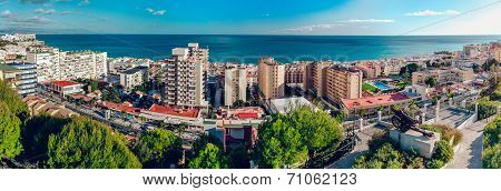 Beautiful View Of Torremolinos Coast. Malaga, Spain