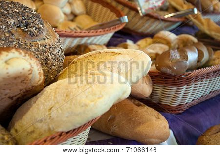 A Delicious Fresh Bread In The Shop