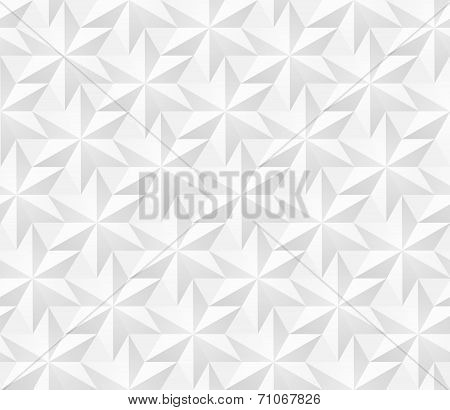 Vector Seamless Pattern - Geometric Hexagonal Stars Modern Volume Texture