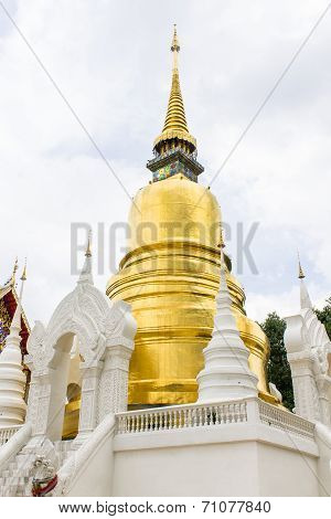 Pagoda At Wat Suan Dok In Chiang Mai, Thailand