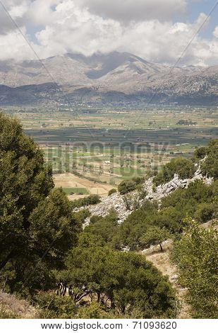 Landscape At Lasithi Plateau In Crete. Greece