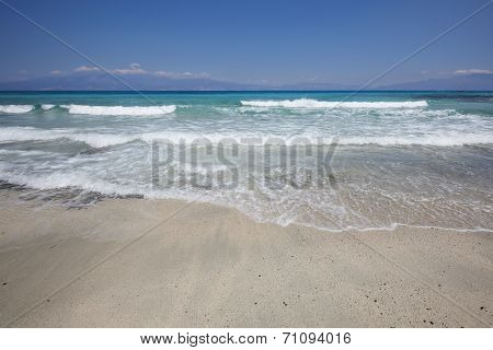 Chrysi Island Beach Near Crete. Greece