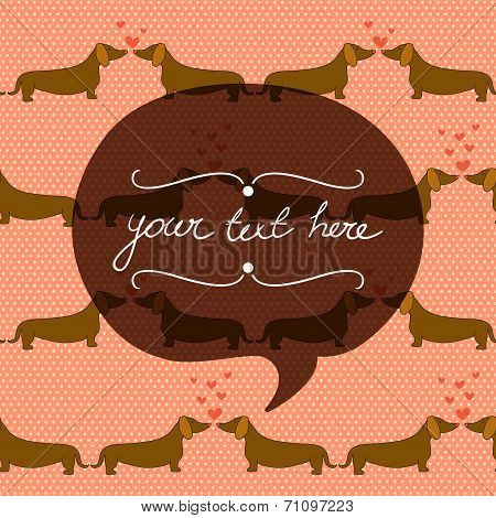 Cartoon Dogs Pattern.