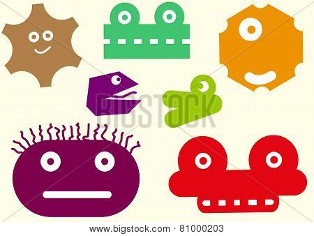Heads of monsters
