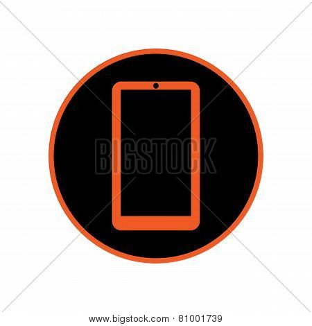 Icon Cell Phone Vector Illustration.