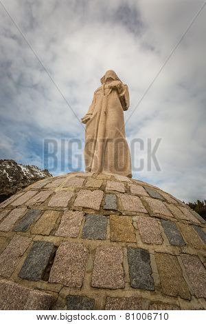 Statue At Col De Vergio In Corsica