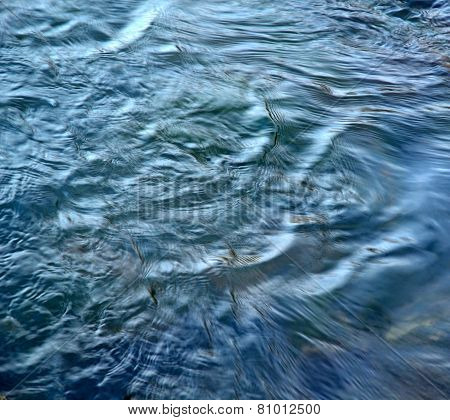 Dark Blue Water Ripples