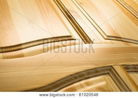 Wooden Surface. Frame And Panel Construction