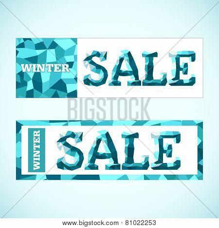Vector. Winter sale.