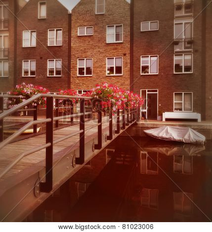 Flowers On Bridge