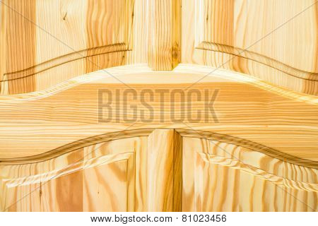 Wooden Surface. Frame And Panel Construction