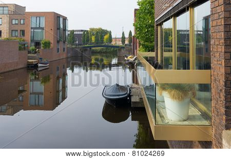 Houses Along A Canal