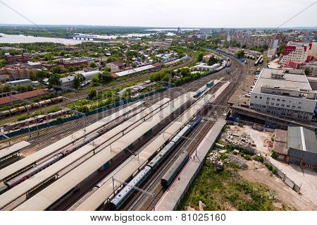 View From The Lookout Of Samara Rail Terminal