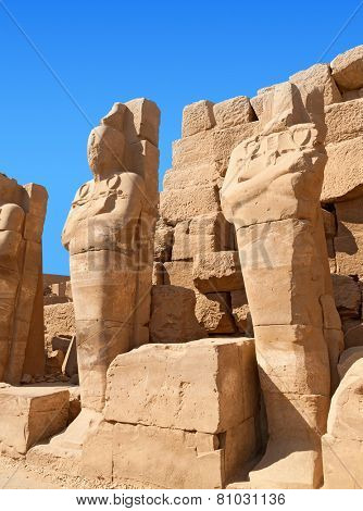 Ruin of the Karnak Temple Complex. Luxor, Egypt 