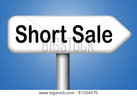 short sale reduced prices sales banner mortgage foreclosure and house reposession 