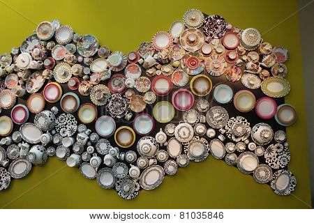 Close Up Of Beautiful Ceramics By Richard Ginori