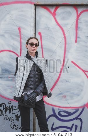 People Outside Dirk Bikkembergs Fashion Show Building For Milan Men's Fashion Week 2015
