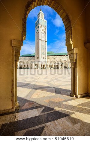 Hassan II Mosque in Casablanca, Morocco.