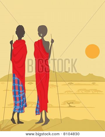 Masai erkekler