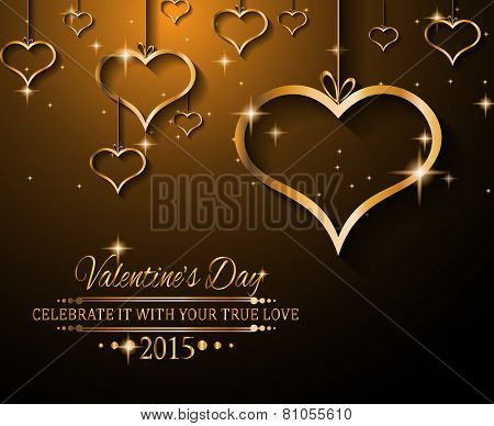 Valentine's Day background for dinner invitations, romantic letterheads, book covers, poster layout