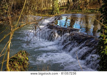 Waterfalls At Monasterio De Piedra, Zaragoza, Aragon, Spain