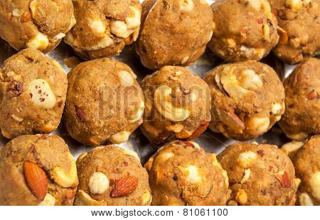 Indian homemade sweet laddoo