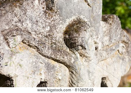 Old Crucifix Gravestone