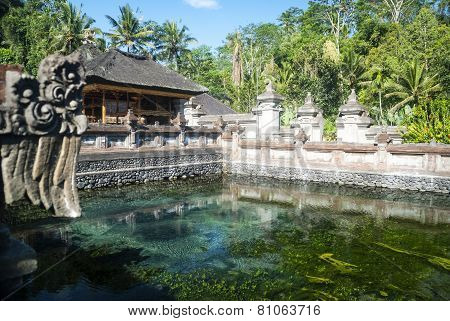 Tirta Empul Temple With Sacred Water Pool, Bali, Indonesia