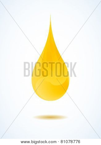 Abstract gold drop