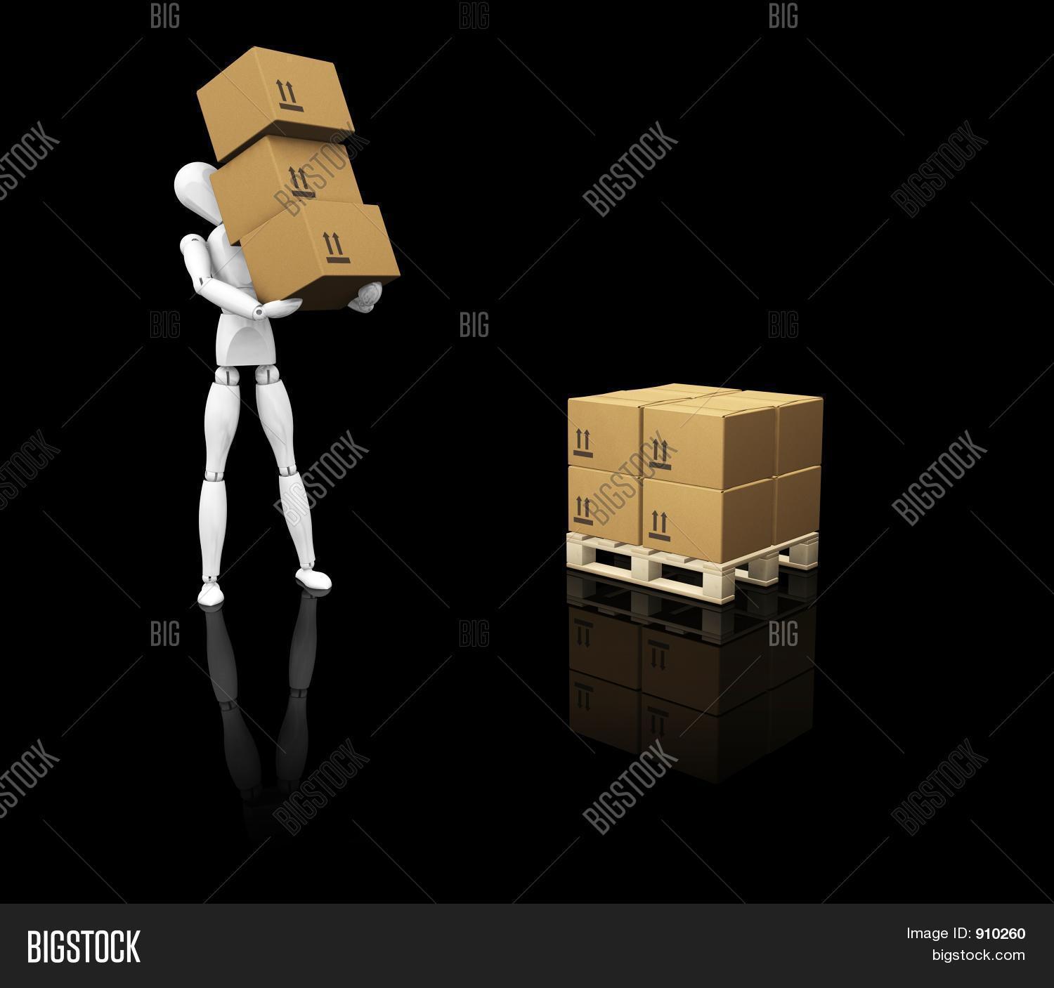 Man Stacking Boxes Image & Photo (Free Trial) Bigstock