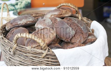 Typical Tuscany Bread Made In Casola Called Marocca