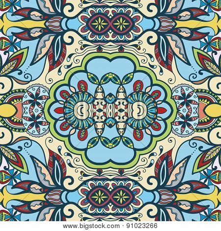 Vector Geometric Pattern With Seamless Texture. Tribal Ethnic Ornament.