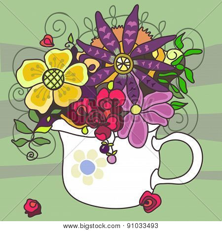 Flowers un a pot